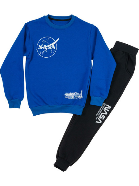 Smart Παιδικό Σετ Φόρμας Royal Blue Μαύρο 53225378