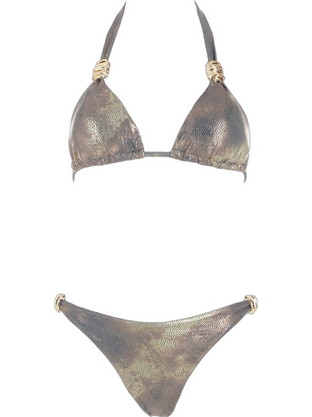 Gsecret Bikini Set Τριγωνάκι Ασημί SQ67815-38198