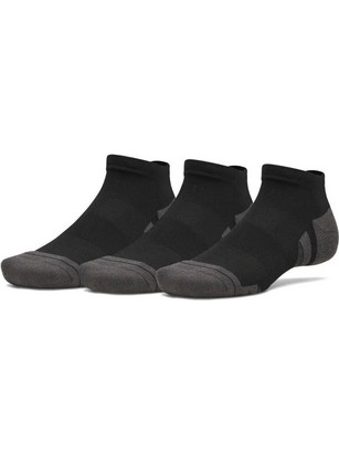 Under Armour Performance Ανδρικές Κάλτσες Κοντές με Σχέδια Μαύρες 3Pack 6015137-008