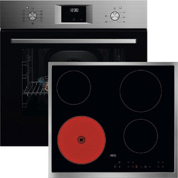 AEG Φούρνος Ηλεκτρικός Άνω Πάγκου 65lt 59.4cm OU5AB21CM με Κεραμικές Εστίες TN64RA00XB
