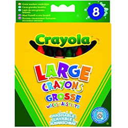 Crayola Large Κηρομπογιές Σετ 8τμχ