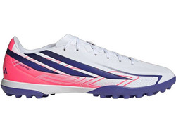Adidas F50 Hyperfast Club TF KJ3409 Ποδοσφαιρικά Παπούτσια με Σχάρα Λευκά Μπλε