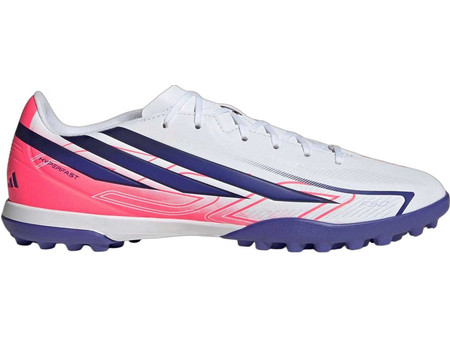 Adidas F50 Hyperfast Club TF KJ3409 Ποδοσφαιρικά Παπούτσια με Σχάρα Λευκά Μπλε