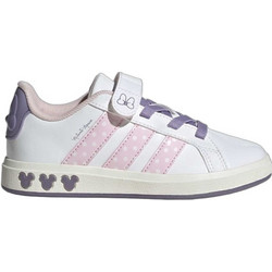 Adidas Disney Minnie Mouse Grand Court Παιδικά Sneakers Λευκά Μωβ Ροζ KI9189