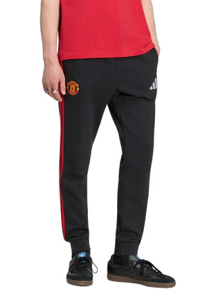 Adidas Manchester United Ανδρικό Παντελόνι Φόρμας με Λάστιχο Μαύρο KH4795
