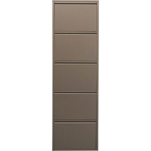 Kare Design Παπουτσοθήκη Μεταλλική Caruso 5 Μπεζ M50xΠ15xΥ170cm