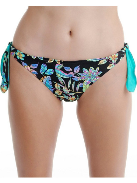ERKA MARE Bikini Slip Floral Μαύρο Πολύχρωμο 50111