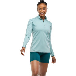 Hoka Glide Tech Γυναικείο Αθλητικό T-Shirt Γαλάζιο 1164155-DZY