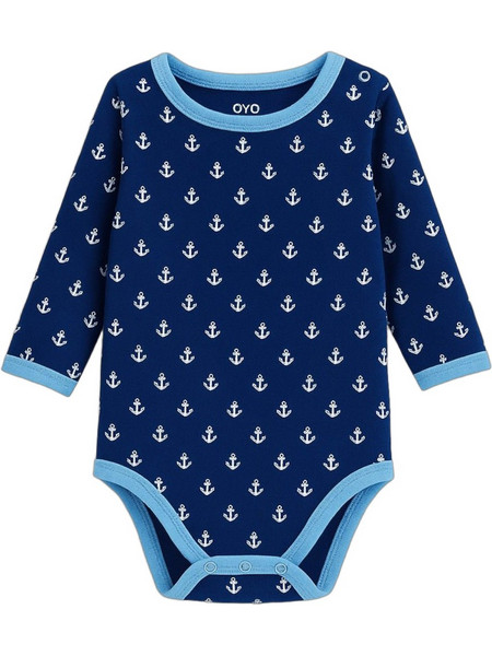 Lullaby Planet Anchor Φορμάκι Εσώρουχο Μακρυμάνικo για Αγόρι Navy Μπλε 802-0773