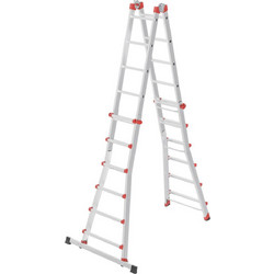 Hailo M80 Διπλή Σκάλα Αλουμινίου Με 2x12 Σκαλοπάτια 7524157