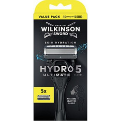 Wilkinson Sword Hydro 5 Ultimate Skin Hydration Ανταλλακτικά Ξυραφάκια με 5 Λεπίδες & Λιπαντική Ταινία 5τμχ