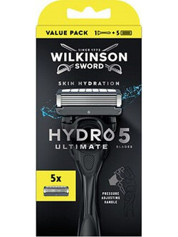 Wilkinson Sword Hydro 5 Ultimate Skin Hydration Ανταλλακτικά Ξυραφάκια με 5 Λεπίδες & Λιπαντική Ταινία 5τμχ