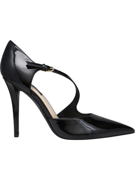 Nine West CANDELA3 Γόβες Λουστρίνι με Τακούνι Στιλέτο με Λουράκι Μαύρες 01-01