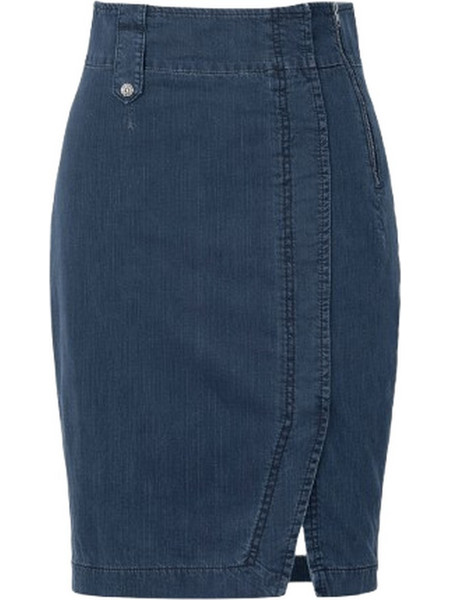 Conquista Μίντι Φούστα Τζιν Ψηλόμεση Pencil Navy Μπλε C201-104-41-46
