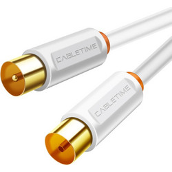 Cabletime Καλώδιο Κεραίας Coax Male to Coax Female 3m White CT-AV101-02-W3