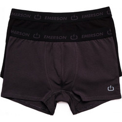 Emerson Ανδρικά Μποξεράκια Σετ 2Pack Μαύρο/Ανθρακί 221.EM06.06