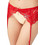 Cottonhill Julia Ζαρτιέρες με Δαντέλα See Through Κόκκινες CH4034
