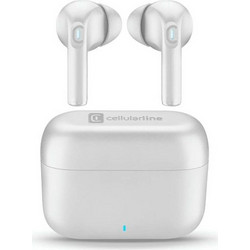 Cellular Line Line Wavy Ακουστικά Bluetooth Earbud White
