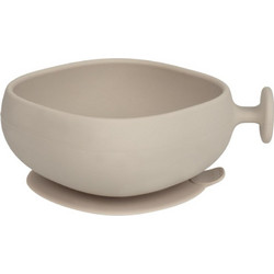 B.Box Μπολ Σιλικόνης με Καπάκι Beige 300ml