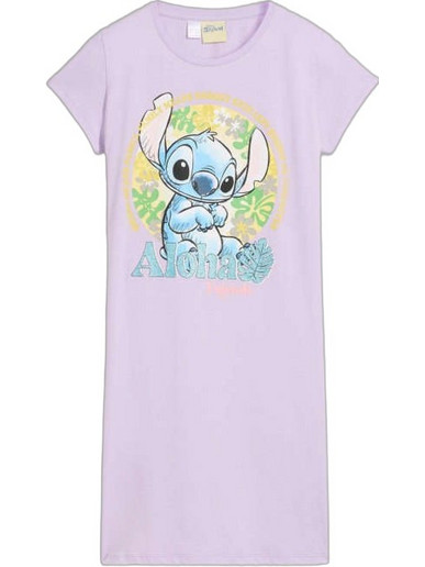 Bonprix Disney Παιδικό Νυχτικό Βαμβακερό Καλοκαιρινό Λιλά 935975