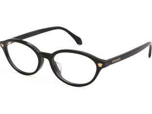 Versace 3393D GB1 Γυναικείος Σκελετός Γυαλιών Οράσεως Κοκάλινος Μαύρος