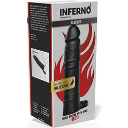 Hidden Desire Inferno Κάλυμμα Επιμήκυνσης Πέους 18cm Μαύρο