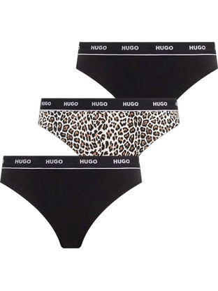 Hugo Βαμβακερά Γυναικεία String 3Pack 50545703-973