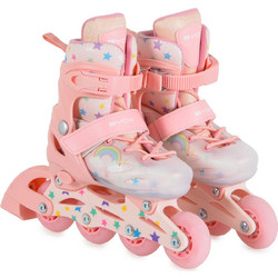 Byox Glami Stars Inline Αυξομειούμενα Rollers Παιδικά Ροζ 3801005300495