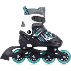 FunActiv Trilo Inline Αυξομειούμενα Rollers Παιδικά Μαύρα Λευκά Πετρόλ