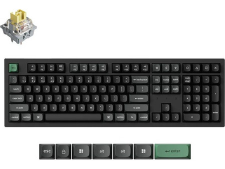 Keychron K10 Ultra 8K Ασύρματο Μηχανικό Gaming Πληκτρολόγιο με Keychron Apex Banana Διακόπτες RGB Black