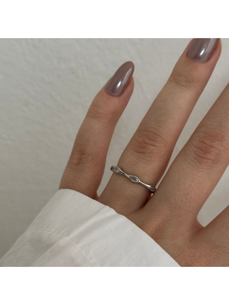 Heliophilia Silver Γυναικείο Δαχτυλίδι Βεράκι Ασημί 600KNS1350