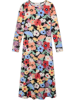 Compania Fantastica Maxi Καθημερινό Φόρεμα Floral Μαύρο 53C/12012