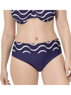 Ysabel Mora Ψηλόμεσο Bikini Slip Navy Μπλε 83230