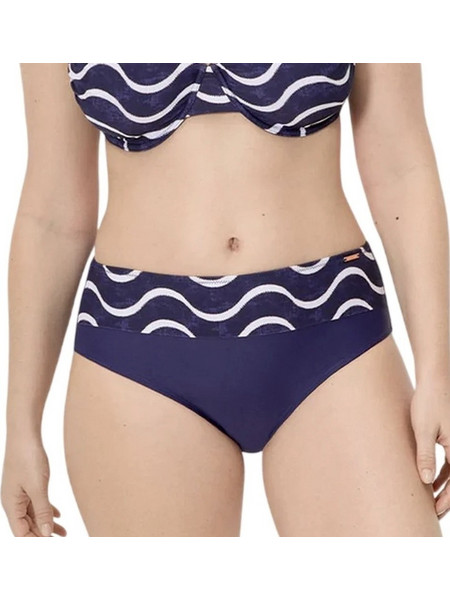 Ysabel Mora Ψηλόμεσο Bikini Slip Navy Μπλε 83230