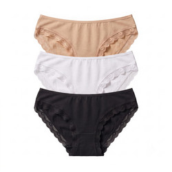 Namaldi Βαμβακερά Γυναικεία Slip με Δαντέλα 3Pack 282