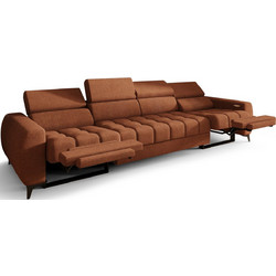 PoliHome Calyra Relax Τετραθέσιος Καναπές Μπρονζέ 331x97x95cm 163078959