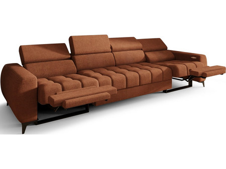 PoliHome Calyra Relax Τετραθέσιος Καναπές Μπρονζέ 331x97x95cm 163078959