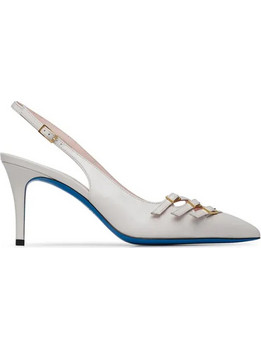 Loriblu Γόβες Slingback Δερμάτινες με Τακούνι Στιλέτο Μπεζ 5EXSCR16R1603
