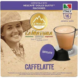 La Natura Lifestyle Κάψουλες Latte Cafe Συμβατές με Μηχανή Dolce Gusto 16τμχ