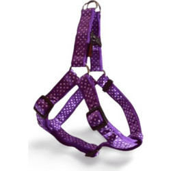 Pet Interest Dots Σαμαράκι Σκύλου Ιμάντας Μωβ Medium