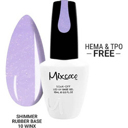 Mixcoco 10 Winx Rubber Base Ημιμόνιμο Βερνίκι Νυχιών 15ml