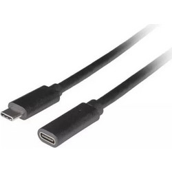 Lanberg CA-USBE-20CC-0005-BK USB-C Female to USB-C 100W 0.5m Black