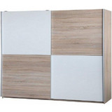 LH-homefurniture Δίφυλλη Ντουλάπα Ρούχων Συρόμενη Verona Sonoma 270x60x210cm 6621Y595