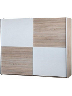 LH-homefurniture Δίφυλλη Ντουλάπα Ρούχων Συρόμενη Verona Sonoma 270x60x210cm 6621Y595