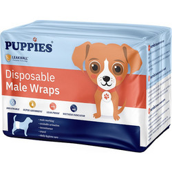 Puppies Ζώνες Ακράτειας / Μαρκαρίσματος για Αρσενικό Σκύλο με Αυτοκόλλητα XL 24.9-40.8kg 68-78cm 12τμχ