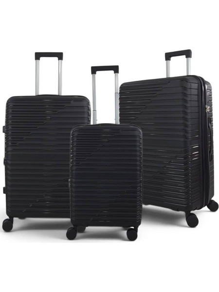 Playbags Collection 1206 Σετ Βαλίτσες 3τμχ Μαύρες