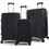 Playbags Collection 1206 Σετ Βαλίτσες 3τμχ Μαύρες