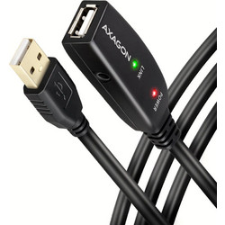 Axagon ADR-205 Καλώδιο USB-A Male 2.0 to USB-A Female 5m Black