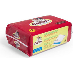 CaSoft Επιδαπέδιες Πάνες Σκύλου με Αυτοκόλλητα 60x60cm 16τμχ