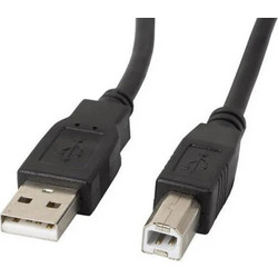 Lanberg CA-USBA-11CC-0050-BK Καλώδιο USB-A Male 2.0 to USB-B Male 5m Black